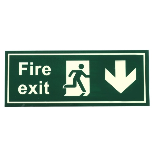 

Fire Safety Exit Sign Warning Guidance Signage Luminous