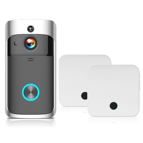 

HD 720P WiFi Smart Security DoorBell with 2pcs Doorbell Chime