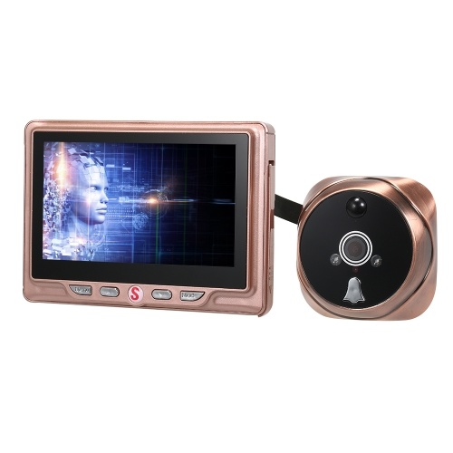 

4.3inch Night Visible Peephole Viewer Doorbell Battery Operated Built-in