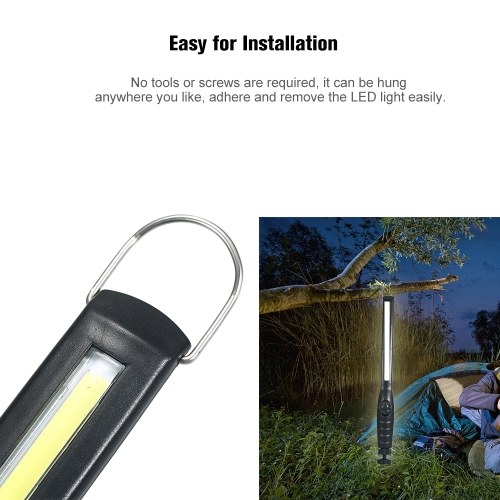 

Potable LED Light Stick 1200mAh Rechargeable LED Closet Light 40 LED Lamp with Magnetic Strip Adjustable Angle Lighting for Cabinet, Camping, Night Running, Video Photography, Reading and Working