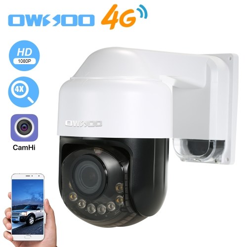 

OWSOO Беспроводная 1080P IP-камера безопасности для домашнего наблюдения Открытый монитор с приложением для сотового телефона Двусторонняя передача звука PTZ и слот для TF-карты ночного видения Сигнализация движения 2.8-12 мм Оптический зум-объектив подде