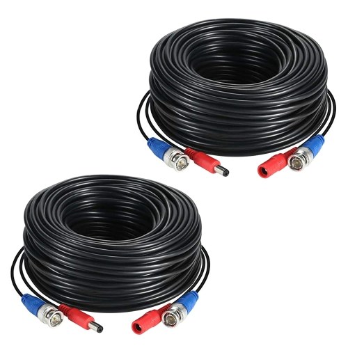 

100ft /30m 2-in-1 Video Power CCTV Cable BNC Extend Cord
