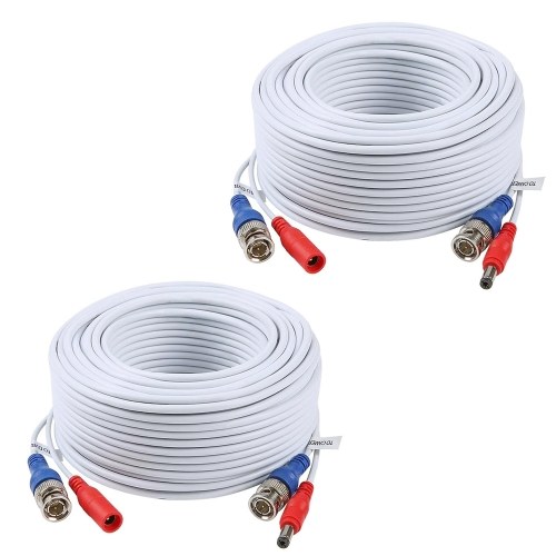 

100ft /30m 2-in-1 Video Power CCTV Cable BNC Extend Cord