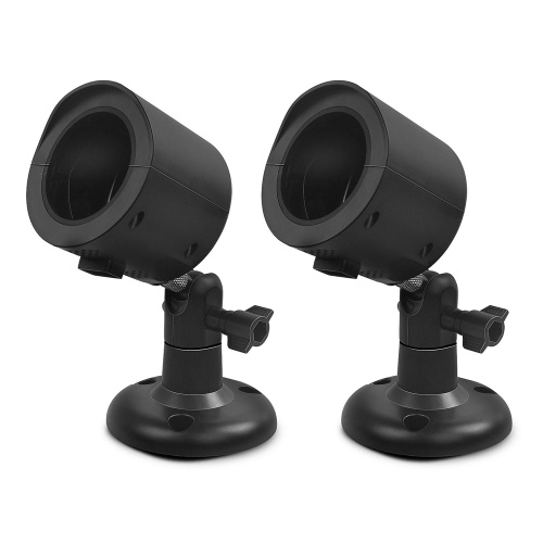 2 pezzi / set montaggio a parete per fotocamera domestica YI montaggio a parete 360 gradi supporto staffa staffa girevole copertura per fotocamera domestica YI 1080p / 720p esterno e interno resistente alle intemperie, nero