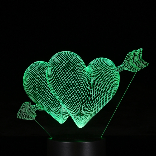 

Creative 3D LED Illusion Colorful Table Night Light with Remote Control
