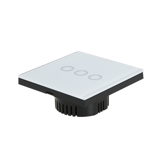 

EU / UK Wall Touch Switch Водонепроницаемый пожаробезопасный энергосберегающий высокочувствительный роскошный стеклянный сенсорный