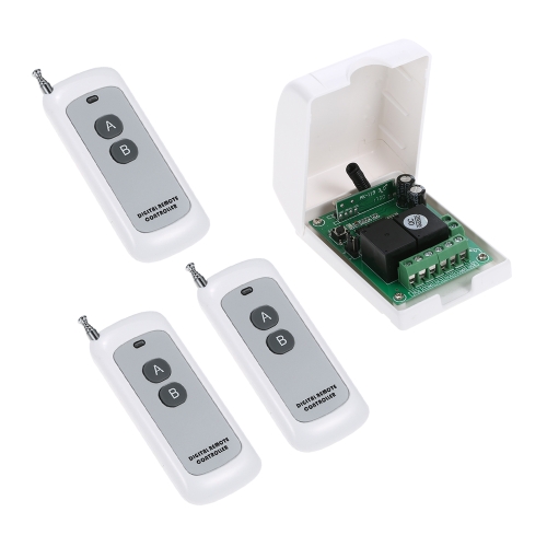 

Smart Home 433Mhz RF DC 12V 2CH Learning Code Wireless Remote Control Switch