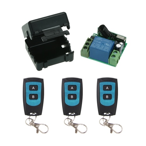 

Wireless Remote Switch Relay Receiver and 3PCS RF Transmitter Remote Controls