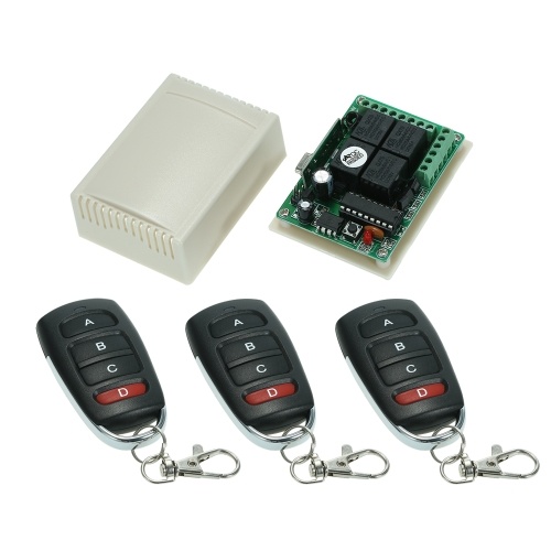 

Беспроводной пульт дистанционного управления и модуль 3PCS 4 Key RF 433 Mhz Пульт дистанционного управления передатчиком