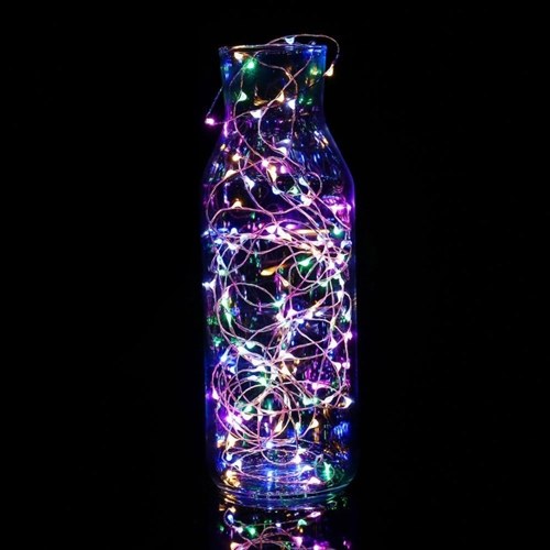 

LED Clear Battery Holder Indoor Outdoor Decoration Festoon Party Christmas Tree Garden Yard Fence Lamp