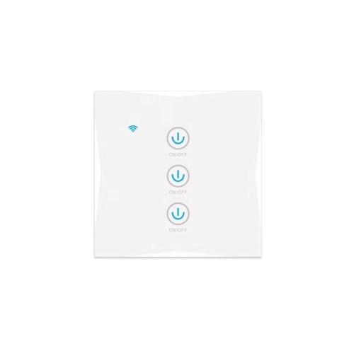 

Wifi Smart Wall Touch Switch 3 Gang Glass Panel Mobile APP Tuya/Touch Control Timer No Hub Required Compatible with Google Home/Nest & Amazon Alexa