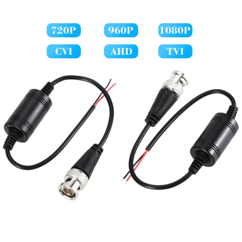 2pcs Видео балун AHD ХВН TVI коаксиальной к UTP Cat5 Cat6 Разъем для камеры 720P 1080P CCTV