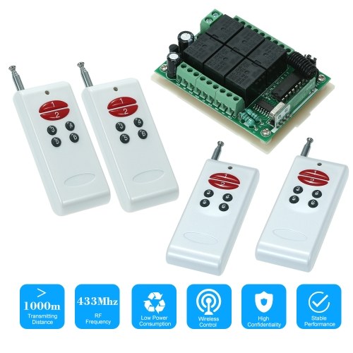 

433Mhz DC 12V 10A Relay Wireless RF Remote Control Switch