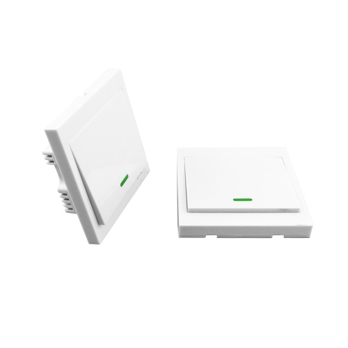 

4PCS SONOFF Push Button Wall Light Switch Remote Controller 1 Gang 86 Type ON/Off Switch Panel 433MHz Wireless RF Remote Control Transmitter with Stickers Free Position Flexible For Home Living Room Bedroom