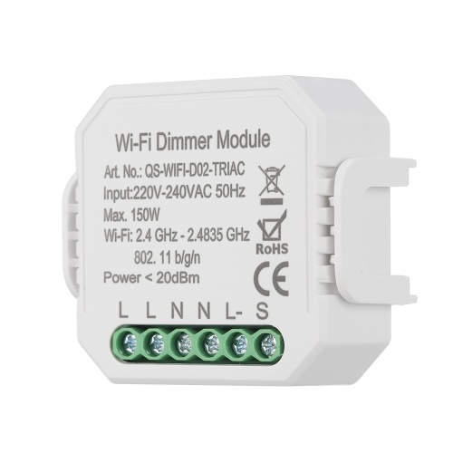 

1CH DIY Mini WiFi Dimmer Module Smart Light Triac Dimmer Breaker Controller