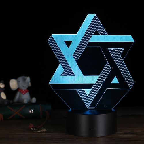 

3D LED Настольная лампа Illusion Красочный настольный ночной свет