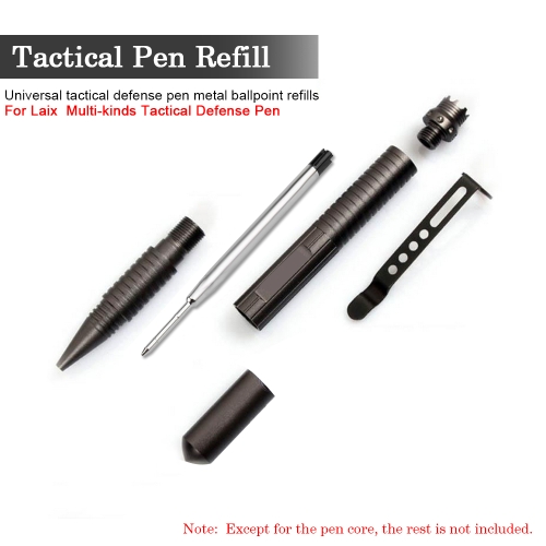 

5PCS Tactical Pen Refills Black Roller Ball Pen