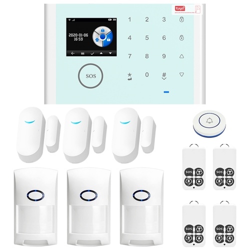 CS118 WiFi + GSM + GPRS 3 en 1 Sistema de alarma inteligente para el hogar en red