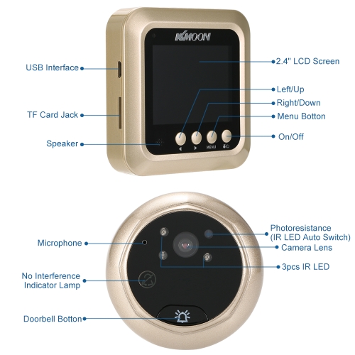 

KKmoon 2.4" LCD Digital Peephole Viewer