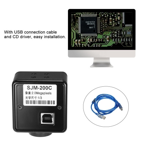 

1080P 2.0MP 1/3" Digital USB2.0 Outputs Industry Microscope Camera