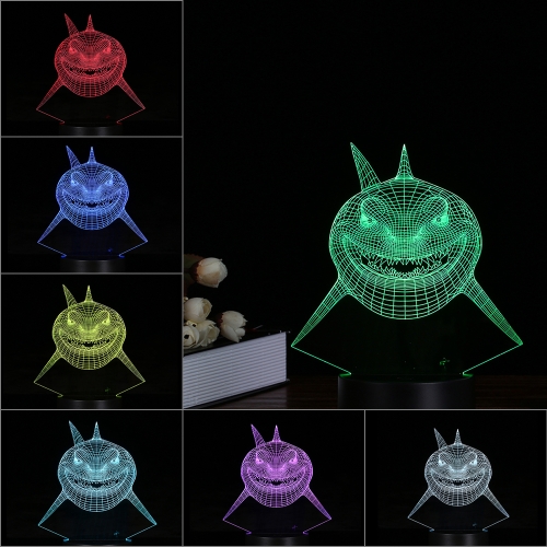 

Creative 3D LED Illusion Красочный настольный ночной свет с пультом дистанционного управления