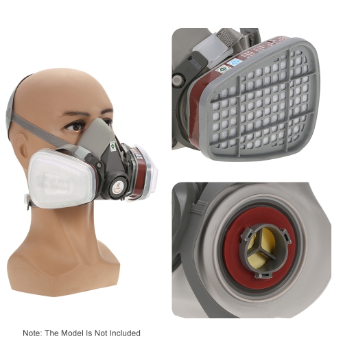 

6200 Facepiece Reusable Respirator with 1 Pair of Cartridges+1 Pair of Retainers +1 Pair of Filters Gas Mask Respiratory Protection for Life Saving