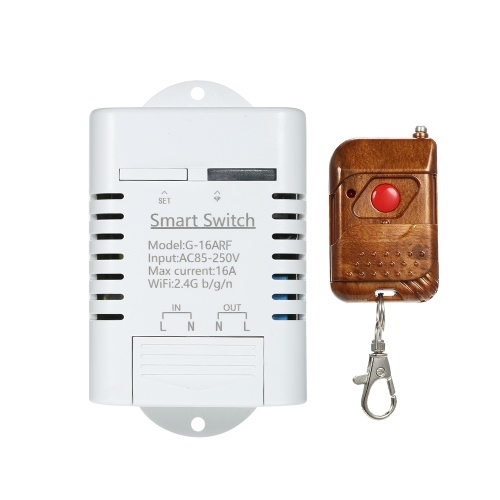 

Smart Wifi Switch RF 433 МГц Совместим с Sonoff & EWeLink 16A / 3500 Вт Беспроводной таймер удаленного переключения