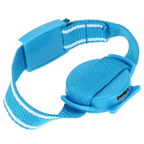 Anti-lost Alarm Fish Wristband + Portable Receiver Beep Vibrate Alert for Child Elderly Pet Locator