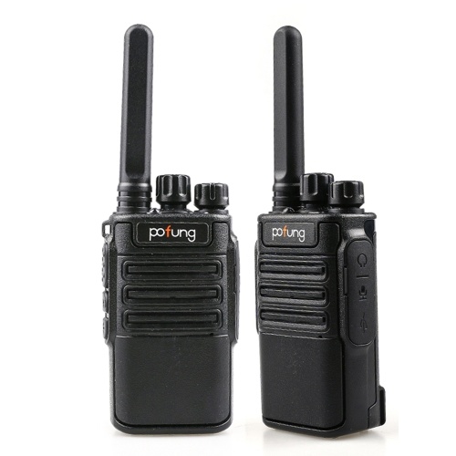 

POFUNG F8 2PCS Mini Walkie Talkie 446.00625- 446.09375 MHz 16CH Portable Handheld Transceiver Interphone VOX Function LED Flashlight Two Way Radio