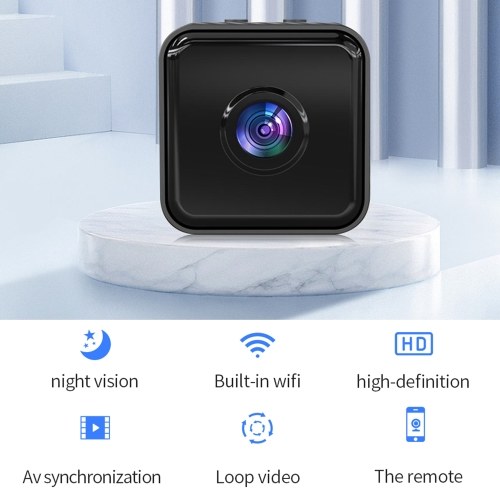 1080P Home Multifunctional Camera Smart Security Camera with Function Night Vision Support for 4-64GB Storage iWFCam APP Control