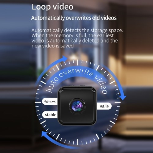 1080P Home Multifunctional Camera Smart Security Camera with Function Night Vision Support for 4-64GB Storage iWFCam APP Control