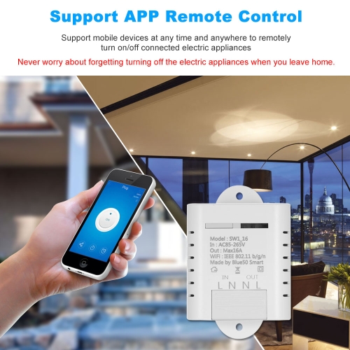 WIFI Smart Switch 16A Wireless Light Timer Switch