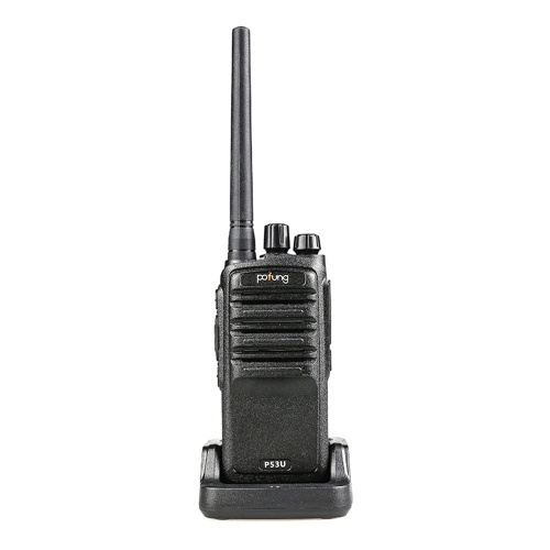 POFUNG P53U Mini Walkie Talkie 430-440 MHz 16CH Portatile Ricetrasmettitore portatile Interphone Funzione VOX Radio bidirezionale