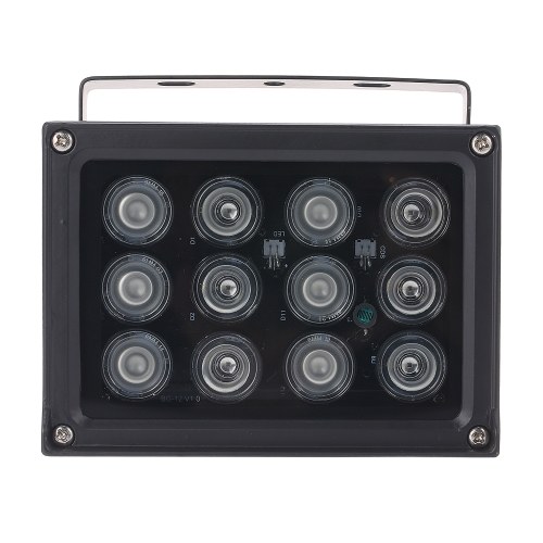 Infrared Illuminator 12Pcs Array IR LED IR Illuminator Night Vision Wide Angle Long Range Outdoor Waterproof for CCTV Security Camera