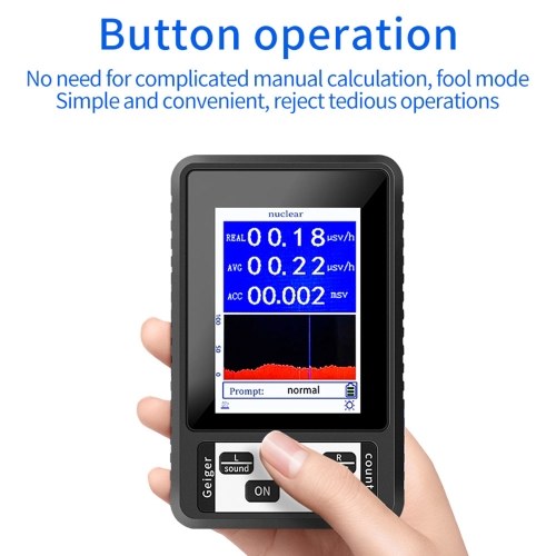 

Portable Nuclear Radiation Detector Handheld Personals Geiger Counter X-rays γ-rays β-rays Detecting Tool