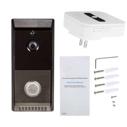 

HD 720P WiFi Smart Security DoorBell с крышкой Ding-Dong US Plug