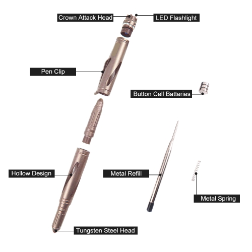 

B7.3 Tactical Pen Self Defense Tool Aircraft Aluminum EDC Tactical Survival Tool