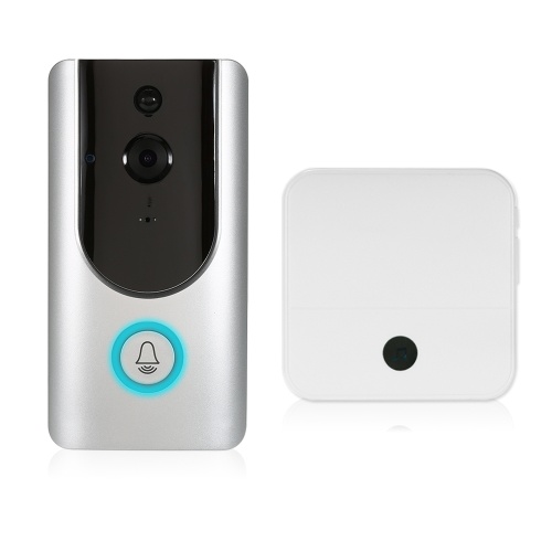 

HD 1080P WiFi Smart Wireless Security Doorbell with 16G TF Card+2PCS 18650 Batteries +1*Wireless Doorbell Chime