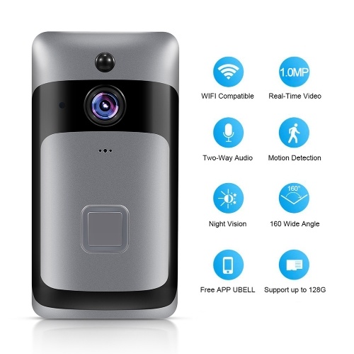 

Smart Home WiFi Doorbell with White Chime UK Plug