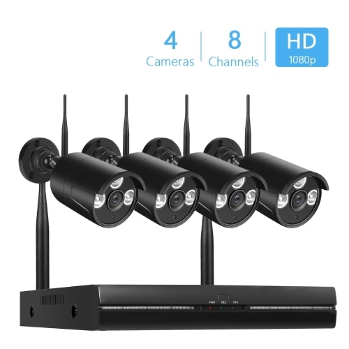 

Комплекты WiFi NVR 8CH NVR + 4шт 1080P IP-камеры с защитой от непогоды