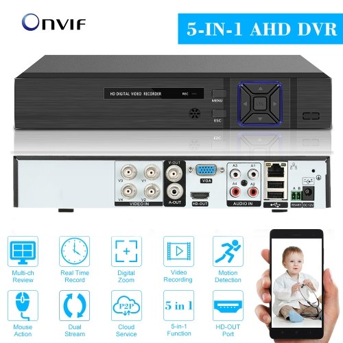 

4CH 1080P Full High Definition Hybrid AHD/ONVIF IP/Analog/TVI/CVI/ DVR CCTV Digital Video Recorder