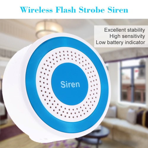

Wireless Strobe Siren standalone Alarm for GSM Home Security Alarm System 433MHz