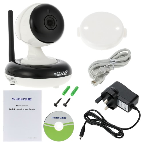 

Wanscam® Wireless 720P Pan Tilt IP Camera WIFI Indoor Security Night Vision Support Max 128GB TF Card Record HW0049