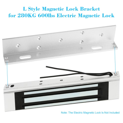 

L Mounting Bracket Stent For 280KG 600lbs Magnetic Lock Door Aluminium Alloy Stand Holder