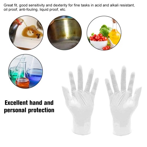 

100PCS/Pack Disposable Nitrile Protective Gloves