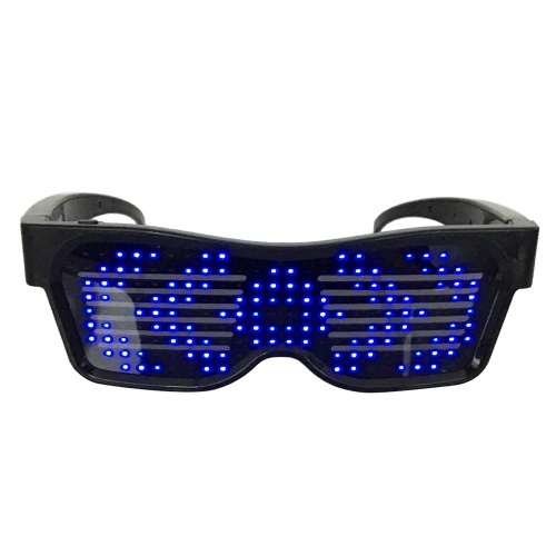 

LED Light up Glasses USB Rechargeable & Wireless with Flashing LED Display Glowing Luminous Glasses for Christmas Party Bars Rave Festival