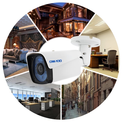 

OWSOO 1200TVL Bullet Waterproof Camera 3.6mm 1/3 '' CMOS 6 Array IR LEDS Ночное видение IR-CUT CCTV Security NTSC System