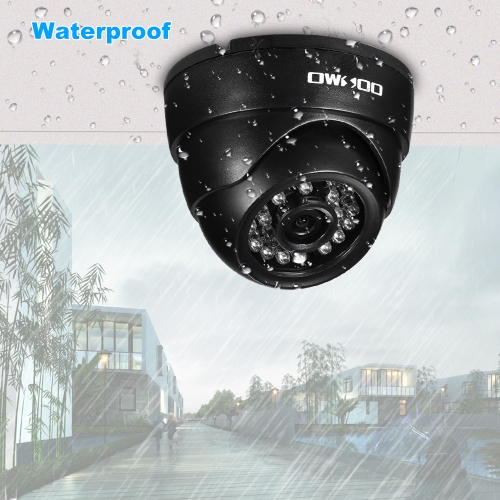 

OWSOO 1080P AHD Dome CCTV Analog Camera 3.6mm Lens 1/3’’ CMOS 2.0MP IR-CUT 24pcs IR LEDS Night Vision for Home Security NTSC System