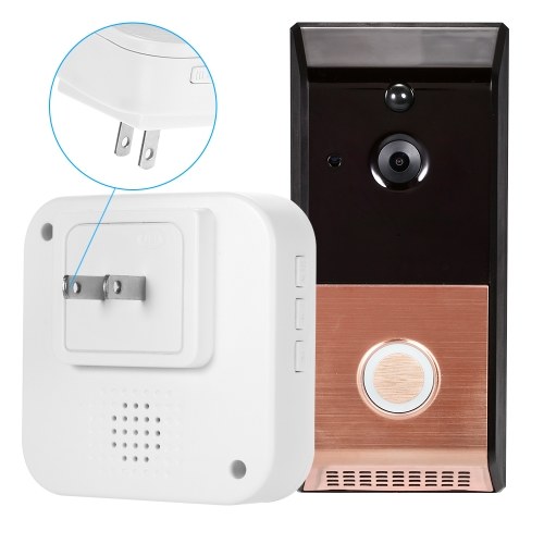 

HD 720P WiFi Smart Security DoorBell With Indoor Ding-Dong US Plug