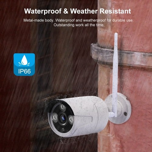 

4CH NVR + 2 pcs1080P Camera Kit Night Vision IP Camera Security and Surveillance System Support Remote Control AU Plug